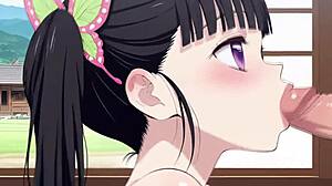 Kanao Tsuyuri in Kimetsu No Yaiba Hen Ai Delivers Raw Action in Simplified Cut