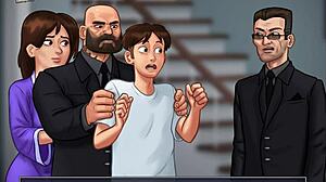 Summertime Saga 57 Shows Big Tits Milf Riding Teen's Monster Cock in Erotic Action