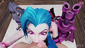 Jinx's Blowjob In This 3D POV Animation From League Of Legends Teen Titans Makes Me Feel So Turned On