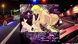 Blowjob Race: Blonde with Big Tits Sucks Deep in Car. Who Wins This Creampie Challenge?
