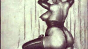 Sinto excitação com desenhos eróticos vintage