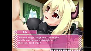 Succubus Lily stiska sise oko kurca u titfuck