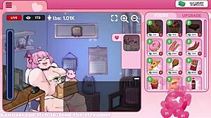 she gently massages her own cute erotic tits and boobs in anime hentai till they start milking out softly