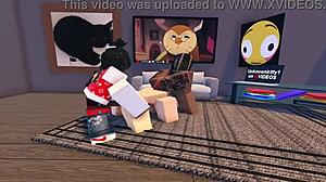 makima shows up on roblox with some curvy fat action in game