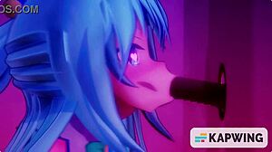 aqua from konosuba gives the wildest goddess suck