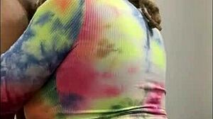 He tried to focus on anime, but she climbed on for doggystyle oral