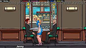 Hard Everyday Life of Waitress Girl in Sexy Game