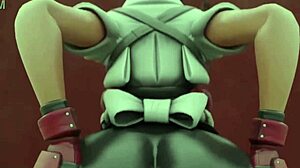 Kiriko Ninja ukazuje svoj veľký zadok v Overwatch anime akcii.