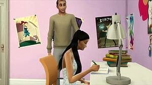Papa Hints At Anal And Oral Sessions With Petite Teen Hijastra After School Homework Help.