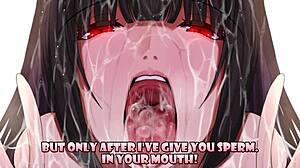 hey, are you ready for jabami yumeko to keep you leashed while she cuckolds you in this hentai femdom game?