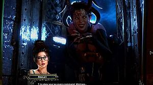 Wow! Countess in Crimson Pt 03 Seduces with Digital Temptation!