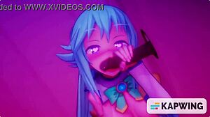 Konosuba - Aqua As The Goddess Of Blowjobs