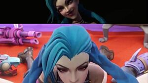 Jinx from League of Legends blows minds in this Teen Titans sexy blowjob compilation!