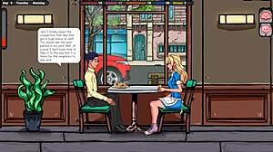 Hard Everyday Life of Waitress Girl in Sexy Game