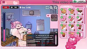 she gently massages her own cute erotic tits and boobs in anime hentai till they start milking out softly