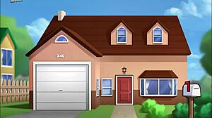 Milfka z wielkimi cyckami drażni się w Summertime Saga 52