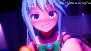 Aqua in Bunny Outfit Gets Naughty in Konosuba