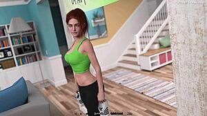 Pervert dude starts exercising with super hot mature women in sexy outfits. He dives into huge boobs action in this 3D hentai anime game - Summer Heat 02.