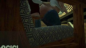 Big tits mature gets from behind fucking in 3D cartoon show with American Dad voyeur ass action