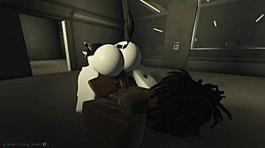 Lab experiment turned wild with rough riding and creampie action in hentai game.