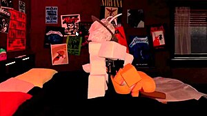 Rough Deepthroat Action with Big Tits Babe Swallowing Cum in Rule 34 Scene