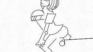 WOW, CARTOON ASS AND PUSSY GETTING FUCKED HARD IN THIS ANIME MALEDOM SCENE!