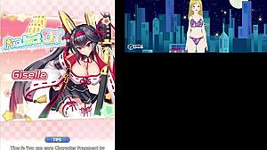 Anime Girl with Big Tits Lactating in Public Locker Room During Hentai Game. Watch Her Milk Flow Outdoors!