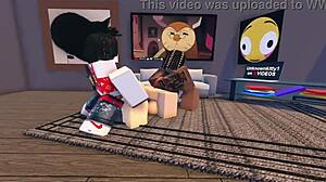 Makima on Roblox Takes Double Penetration in Wild Gangbang with Huge Monster Cocks
