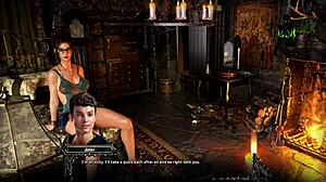 Wow! Countess in Crimson Pt 03 Seduces with Digital Temptation!