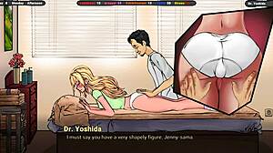 horny masseur teases blonde's clit in steamy game