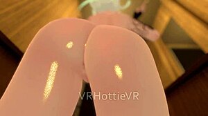 horny petite blonde gives pov lap dance in public restroom vrchat