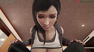 Wow, Tifa Lockhart in wild 3D sex surprise action!