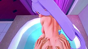 Hot sex unfolds with Nejire Hado in hotel room. 3D My Hero Academia features anal doggystyle and creampie action.