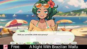 A night with Brazilian waifu turns into an erotic game adventure full of hentai twists.