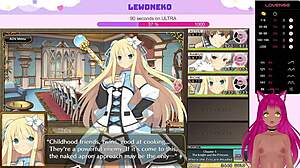 Vtuber Lewdneko Plays Evenicle Part 4. Her Cute Moaning Fills the Solo Session with a Vibrator!