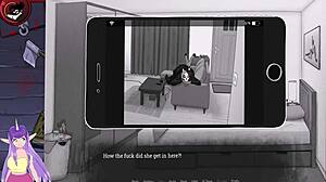 malovent uncensored part 2 teases with big tits brunette in sexy hentai game