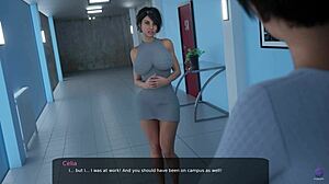 Unreal! Pervert student overpowers his horny teacher in 3D hentai Milfy City!