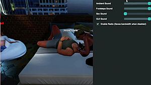 Feeling Wild Making Love Outdoors on a City-View Balcony