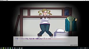 baseball club manager girl gets framed in bunk bed for group dancing and banging in anime hentai