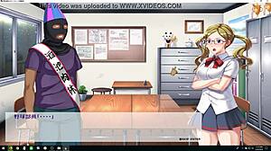 baseball club manager girl gets framed in bunk bed for group dancing and banging in anime hentai