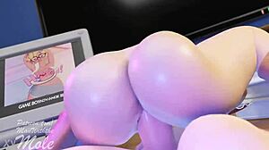 Jessie rides hard in nude cowgirl hentai animation!