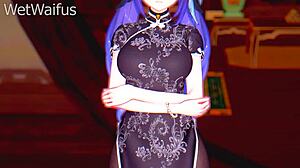 Hey, wanna see Keqing dressed up getting pounded hard in Genshin Impact?