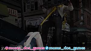 Resident Evil Claire Redfield squirting on zombie in wild 3D animation! Unbelievable game porn!