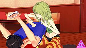 Koikatsu Ruffy and Monet from One Piece in Uncensored Blowjob and Cumshot