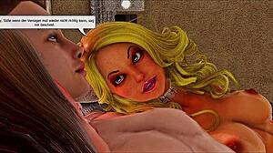 i’m hooked on konrad der versager with hot lesbian parody action!