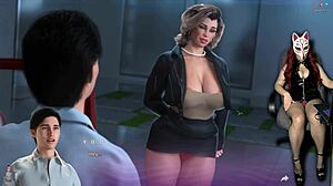 apocalust episode 17 shows stepmom boobs popping out at outdoor cinema