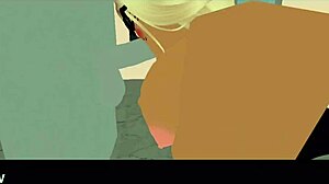 School Nerd Gives Blowjob and Gets Fucked in Bathroom! Big Ass and Tits in Action?