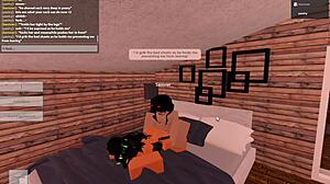 roblox whore delivers sloppy head in part 2 of wild action.