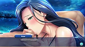 So yeah, in Seigi no Henshin Heroine eng sub part 7, that milf gives a blowjob leading to creampie in the hentai game.