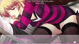 subtle blowjob and big tits celebration for yuka's promotion in erotica yuuwaku route 4